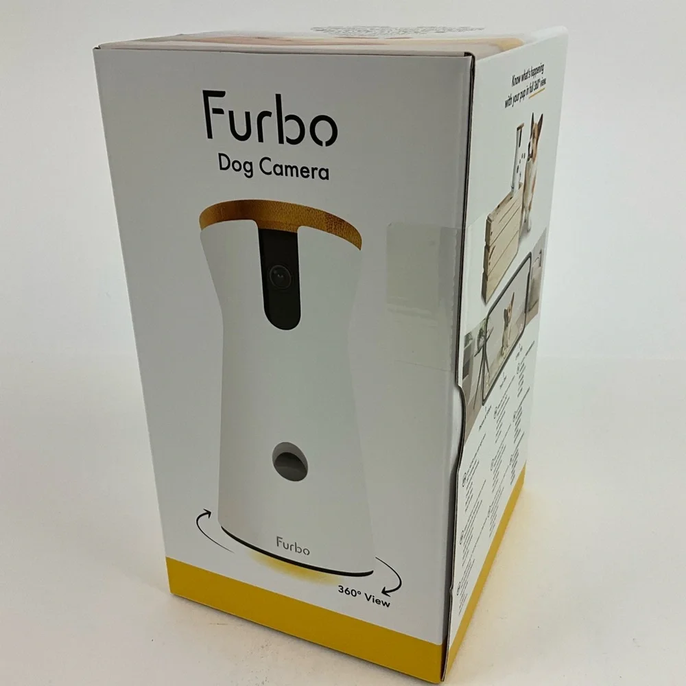 Furbo Dog Camera White and Gold New In Box